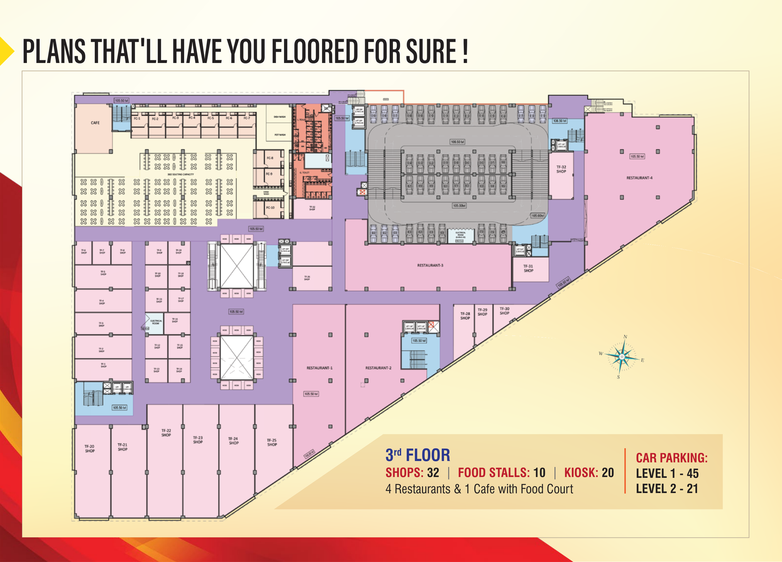 3rd Floor — Food Court